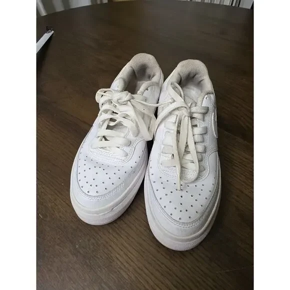 Nike Air Force One AF1 Low Triple White Sneaker Women’s 314192-117 Size 8 - Picture 6 of 16